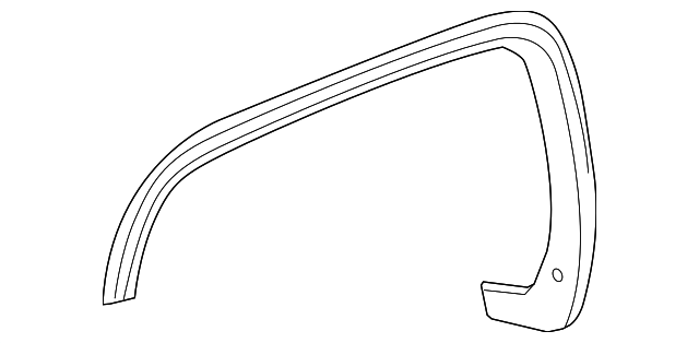 2016-2019 GMC Anthracite Front Driver Side Wheel Opening Molding ...