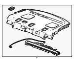 26221492 - : Jet Black Rear Window Panel Trim for Buick: LaCrosse Image