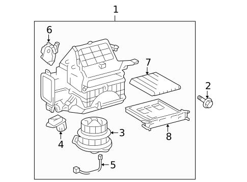 Blower Motor & Fan for 2005 Toyota Prius #0