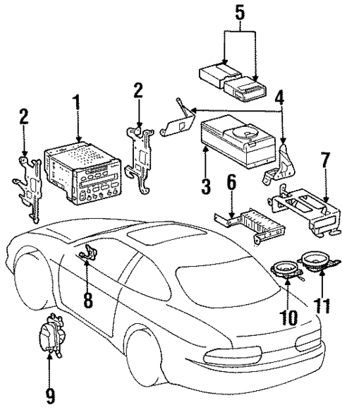 Sound System for 1994 Lexus SC400 #0