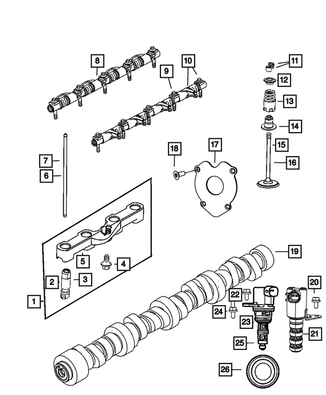 6509208AA - Engine: Hex Flange Head Bolt, Mounting, Front for Mopar Image