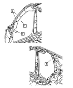 55113079AA - Body Sheet Metal Except Doors: Sunroof Drain Hose, Left for Mopar Image