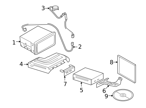Navigation System Components for 2005 Lincoln Aviator #0