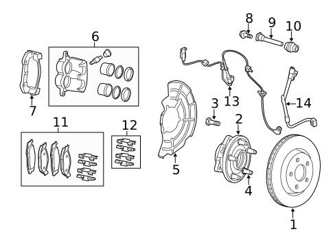 Front Brakes for 2005 Jeep Grand Cherokee #0