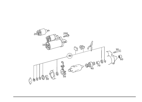 Starter for 1994 Mercedes-Benz E320 #0