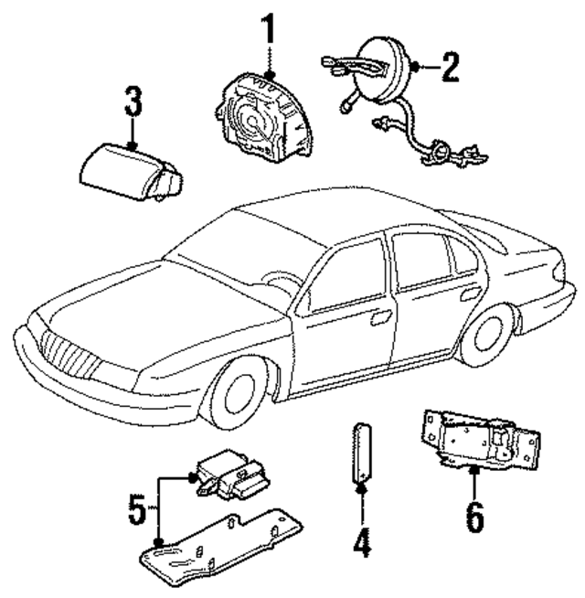 1F3Z54043B13AAB - : Driver Air Bag for Ford Image