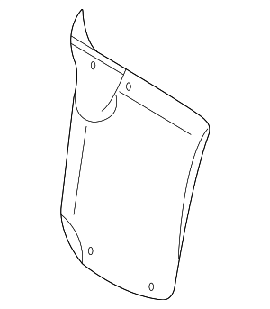 98750457401 - Body: Quarter Panel Splash Shield for Porsche Image