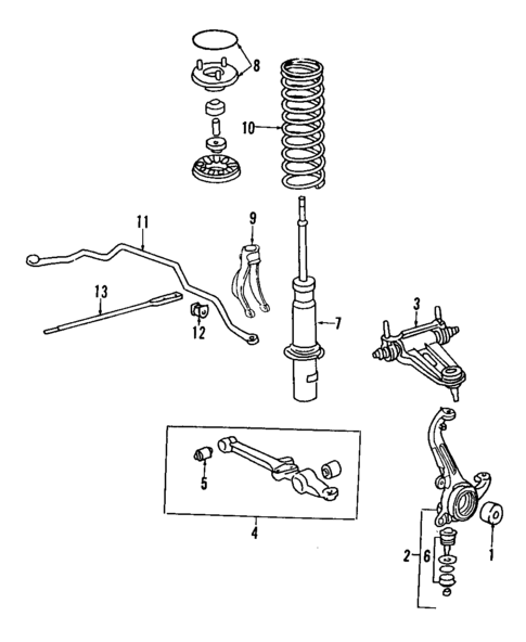 Front Suspension for 1986 Acura Legend #1