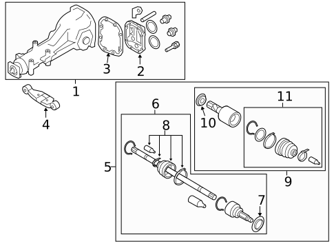 Axle & Differential for 2015 Subaru XV Crosstrek #0