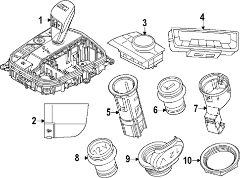 Gear Shift Control for 2023 BMW XM #0