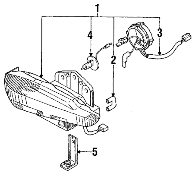 H380516GX - : Fog Lamp Assembly Bracket for Mazda Image