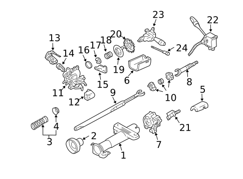Ignition Lock for 2001 Chevrolet Cavalier #0