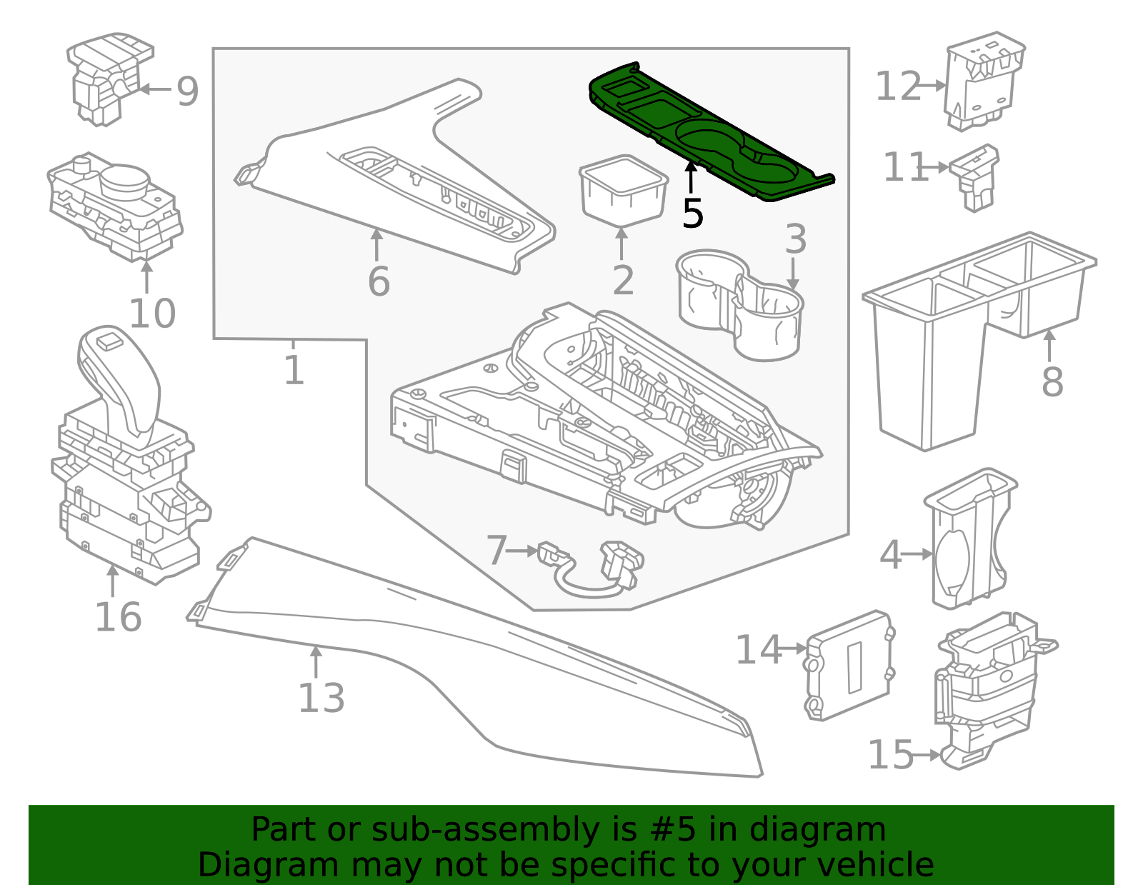 2021-2024 Cadillac Trim Bezel 84703857 | OEM Parts Online
