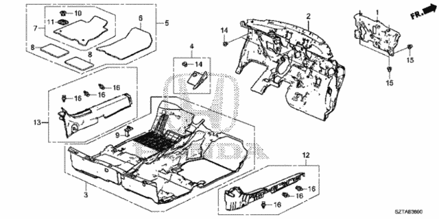 Floor Mat for 2016 Honda CR-Z #0