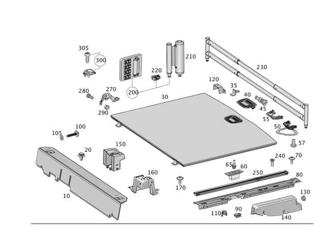 211846006264 - Trim and Lining: Frame for Mercedes-Benz: 180A, 180b, 220a, 300C, 300CD, 350SD, A220, AMG GT 43, AMG GT 53, AMG GT 63, AMG GT 63 S, AMG GT 63 S E Performance, B Electric Drive, B250e, C300, C350, C43 AMG, C63 AMG S E Performance, CLA250, CLS450, CLS53 AMG, E320, E350, E500, E53 AMG, E55 AMG, E63 AMG, E63 AMG S, EQB 250+, EQB 300, EQB 350, GL320, GL350, GL450, GL550, GL63 AMG, GLA250, GLA35 AMG, GLA45 AMG, GLB250, GLB35 AMG, GLC300, GLC43 AMG, GLC63 AMG, GLC63 AMG S, GLE300d, GLE350, GLE400, GLE43 AMG, GLE450, GLE450 AMG, GLE53 AMG, GLE580, GLE63 AMG, GLE63 AMG S, GLS350d, GLS450, GLS550, GLS580, GLS63 AMG, Maybach GLS600, Maybach S580, Maybach S680, ML250, ML320, ML350, ML400, ML450, ML500, ML550, ML63 AMG, S500, S580, S580e, S63 AMG E Performance Image