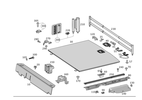 Load Compartment Floor for 2016 Mercedes-Benz GLE300d #0