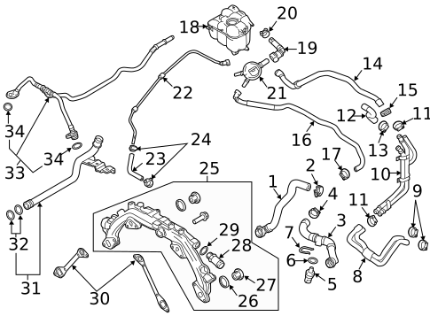 Water Pump for 2017 Porsche Cayenne #1