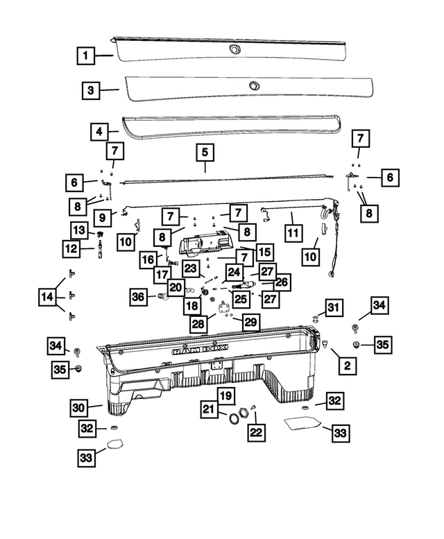 68206698AB - Body Sheet Metal Except Doors: Storage Bin Door, Right for Mopar Image image