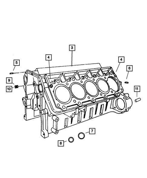 Cylinder Block for 2006 Dodge Ram 1500 #0