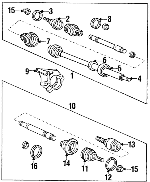 Drive Axles for 1995 Volvo 850 #0