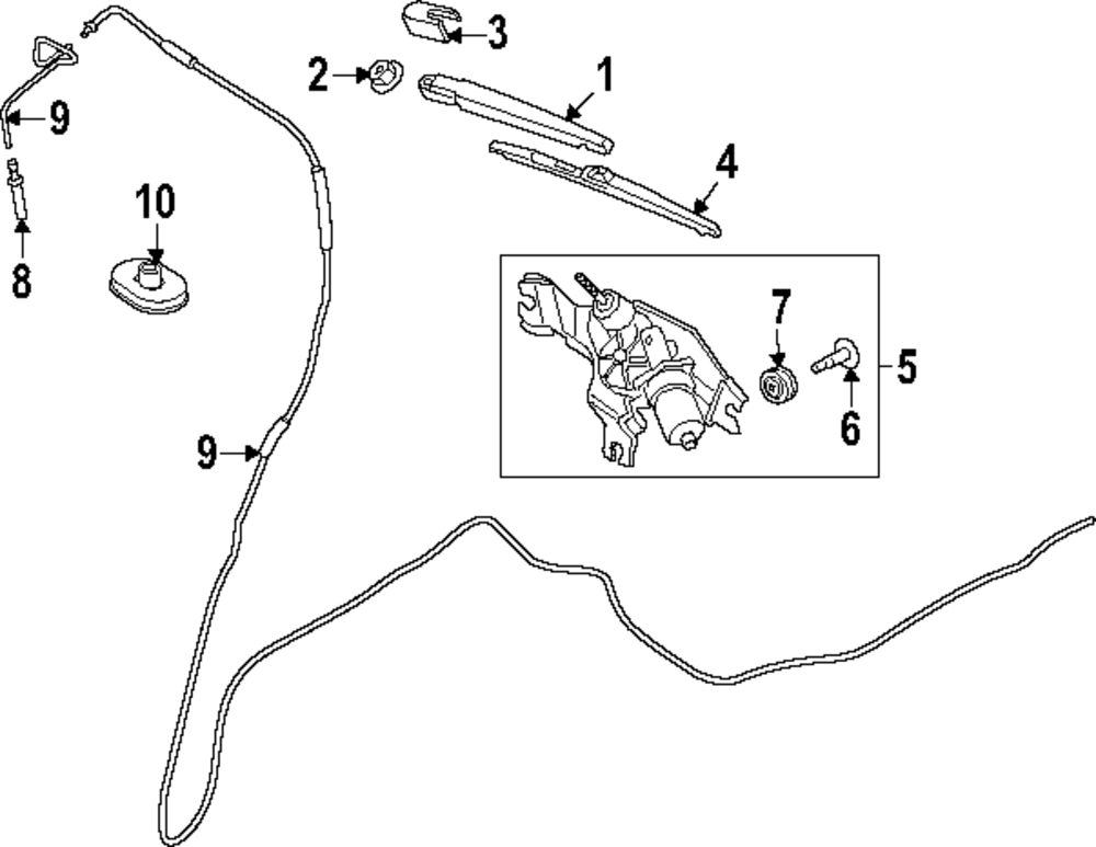 2024-2025 Hyundai Wiper Blade 98850-BE000 | OEM Parts Online