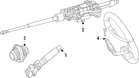 Steering Column for 2022 Mercedes-Benz SL 55 AMG&reg; #0