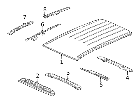 Roof & Components for 2007 Saturn Vue #0