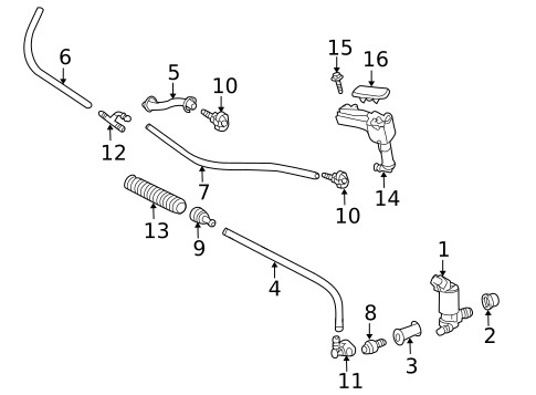 Headlamp Washers/Wipers for 2014 Lexus LX570 #0
