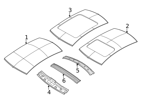Roof & Components for 2016 Chrysler 200 #0