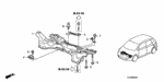 90174SAA000 - Body/Air Conditioning: BOLT, FLANGE (10X20) for Honda Image