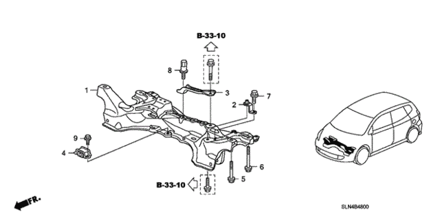 Front Sub Frame for 2008 Honda Fit #0