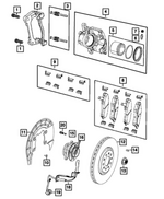 68588506AC - Brakes: Splash Shield, Right for Mopar Image