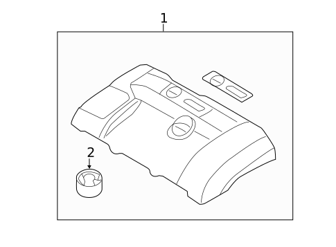 Engine Appearance Cover for 2013 Volvo XC60 #0
