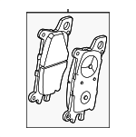 58101NIA00 - : Brake Pads for Hyundai Image