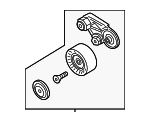 PB145201 - Cooling System: Belt Tensioner for Porsche Image