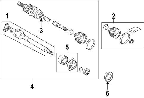 Axle Shafts & Joints for 2024 Toyota Grand Highlander #0