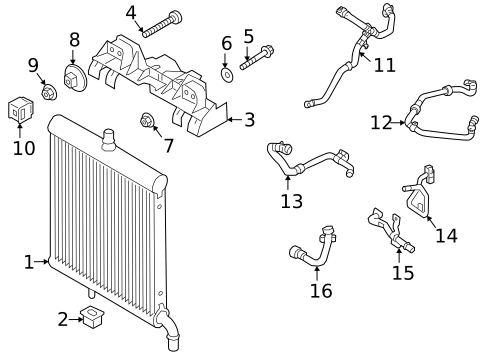 Radiator & Components for 2019 Land Rover Discovery #8