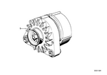 12311739421 - Engine Electrical System: Compact Alternator for BMW Image