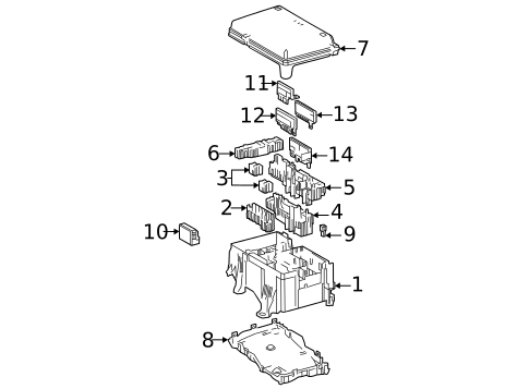 Fuse & Relay for 2023 Lexus LX600 #1