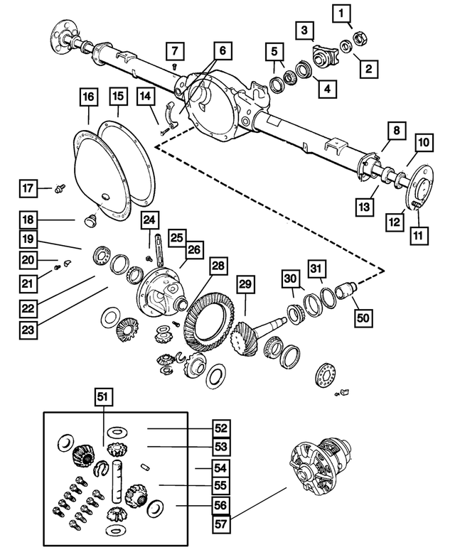 6028041 - Rear Axle: Pinion Yoke Nut for Mopar Image image