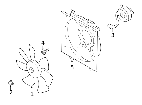 Condenser Fan for 2004 Subaru Impreza #0