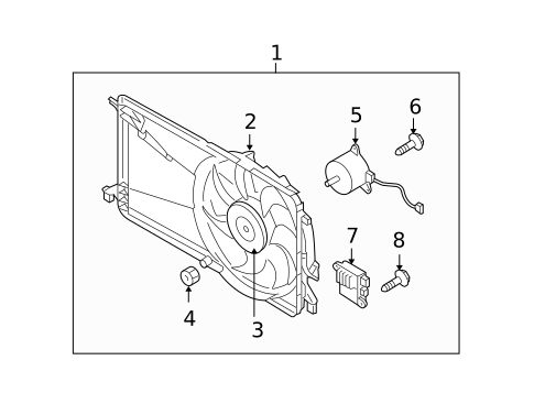 Cooling Fan, Clutch & Motor for 2010 Mazda 5 #0
