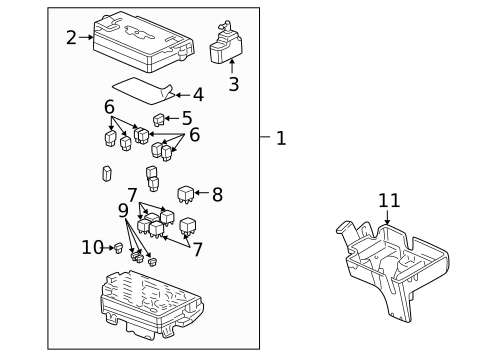 Relays for 2003 Pontiac Aztek #0