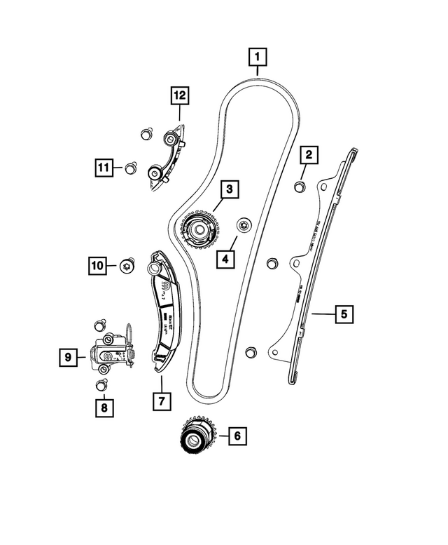 68439896AA - Engine: Timing Chain for Mopar Image