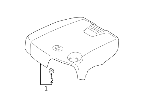 Engine Appearance Cover for 2013 Lexus GS450h #0