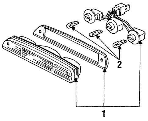 High Mount Lamps for 1995 Ford Ranger #0