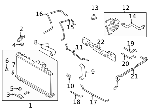 Radiators, Coolers & Related Components for 2005 Saab 9-2X #0