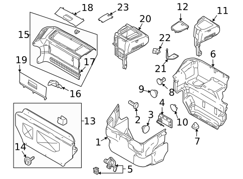 Interior Trim - Front Structure for 2006 Porsche Cayman #0