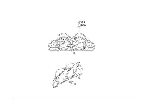 Instrument Cluster for 2012 Mercedes-Benz SL550 #0