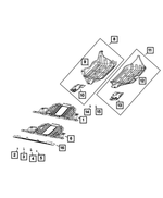 68306725AB - Frame, Bumper and Fascia: Front Belly Pan for Mopar Image